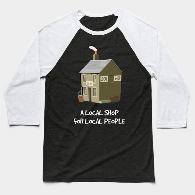 Local Shop (Dark) Baseball T-Shirt by solublepeter
